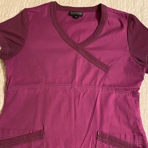 Rampage scrub set in a raspberry pink color